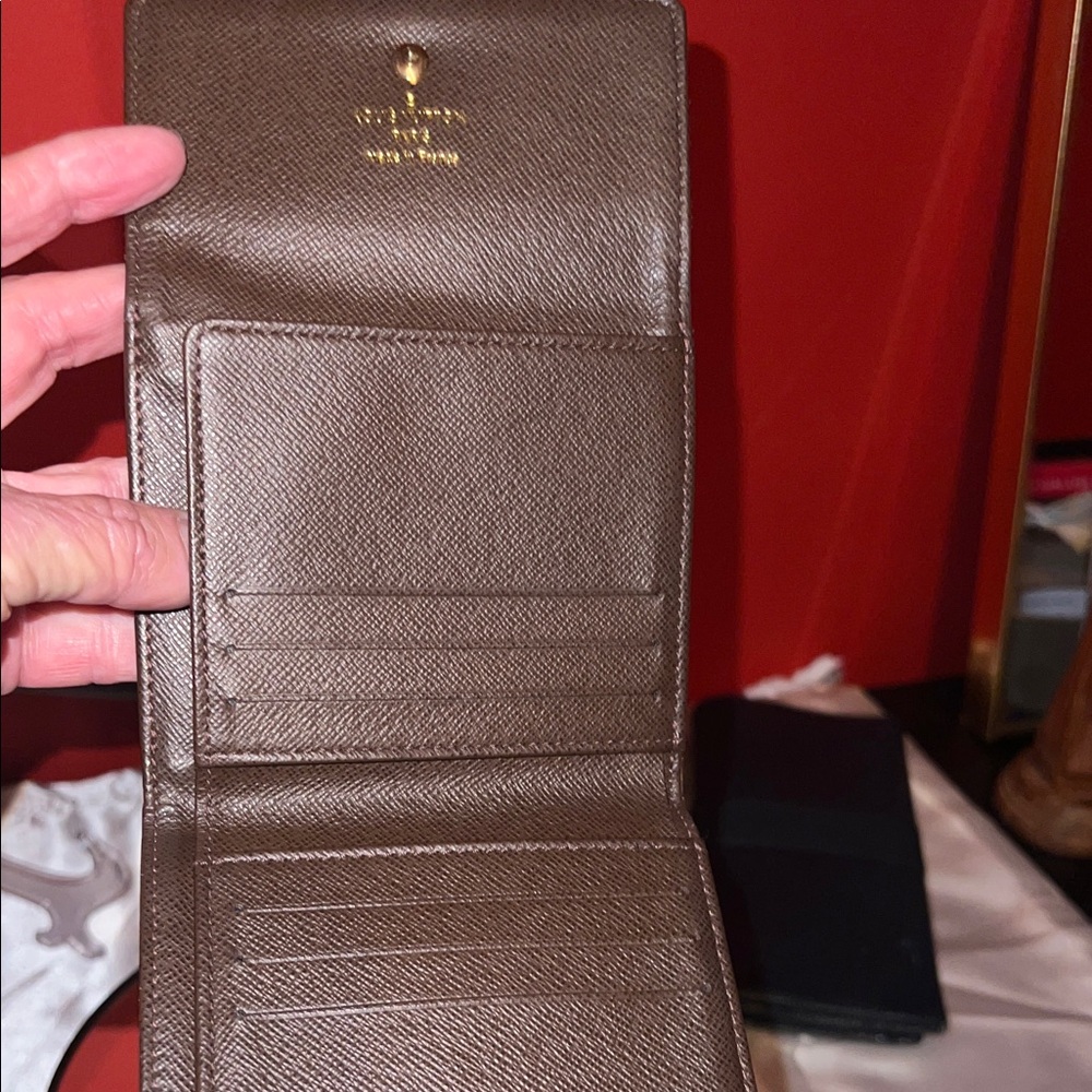 Louis Vuitton Dark Brown Monogram Card Holder wallet no call outs - Picture 7 of 10